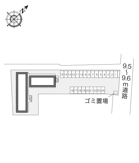 ★手数料０円★弘前市取上５丁目　月極駐車場（LP）